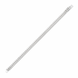 dual track bracelet in white gold on white background