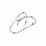 white gold marquise bypass ring on white background