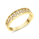 yellow gold scattered light ring on white background