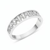 white gold scattered light ring on white background