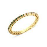 yellow gold duo tone ring on white background