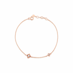 rose gold Kadro bracelet on a white background
