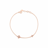 rose gold Kadro bracelet on a white background